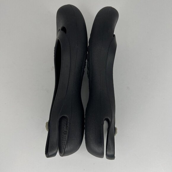 Crocs Kadee Ballet Flats Women's Size 7 Black Shoes Slip On Comfort Sandals - Picture 6 of 9